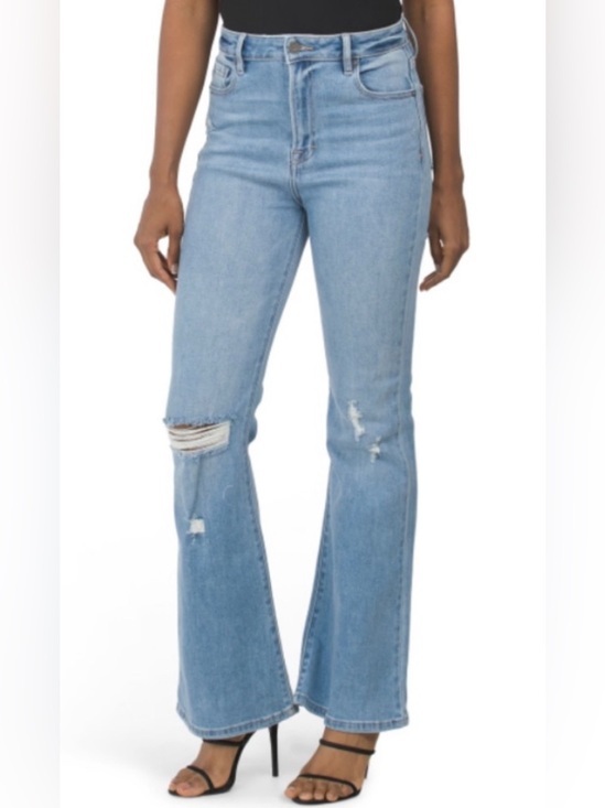 Hidden Denim - Hidden NEW The Happi Distressed Stretch Flare Jeans 27